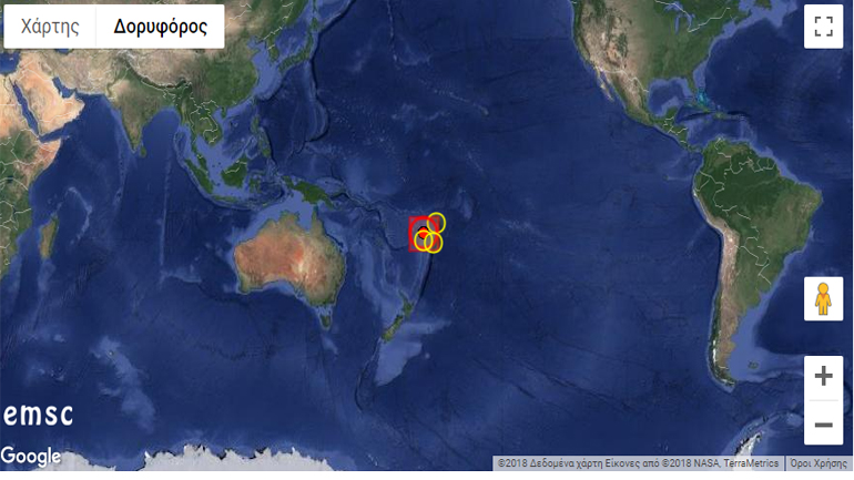 Σεισμός 8,2 Ρίχτερ στον Ειρηνικό